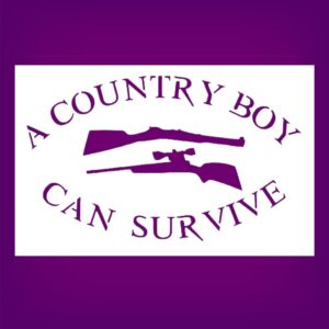 Hunting Rifle Stencil for Painting, Reusable Plastic, , Includes Scope Design
