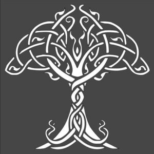 Stencil Tree of Life Celtic Pattern, Plastic Reusable
