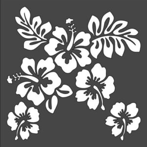 Stencil Beautiful Floral Pattern Flowers, Plastic Reusable