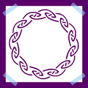 Celtic Ring Stencil for Painting, Reusable Mylar Plastic, , DIY Craft & Airbrush Template