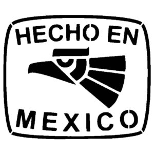 Generic Mexico Eagle Aguila Stencil, Reusable Plastic Template, 8.5x11 Inch, Durable for Cultural Crafts and Patriotic Decor, White