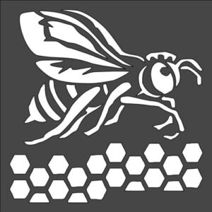 Stencil bee honeycombs, Plastic Reusable
