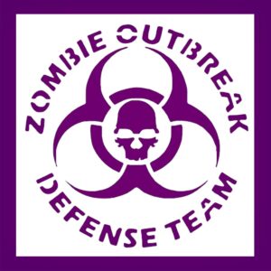 Zombie Sign Stencil – Reusable Plastic Epidemic Warning Template for DIY Crafts, Painting, Wall Art & Scrapbooking