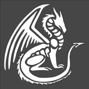 Stencil Dragon, Plastic Reusable