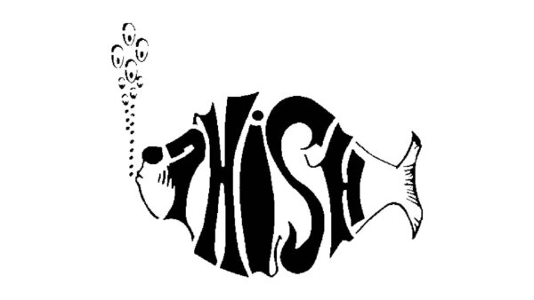 Generic Phish Band Logo Stencil, Reusable Template, 5x6 Inch, Music Fan Art and Craft Tool, White