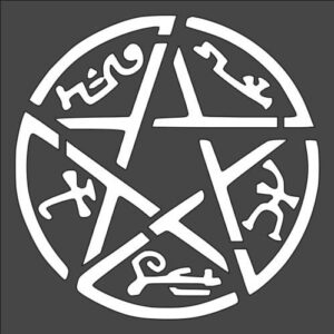 Stencil Supernatural, Plastic Reusable