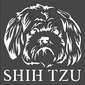 Stencil Dog Shih Tzu, Plastic Reusable
