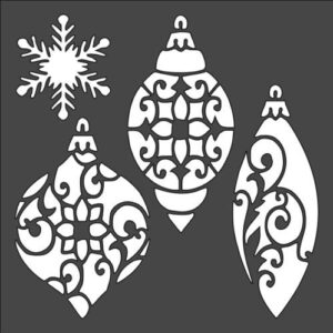 Stencil New Year's Toys, Plastic Reusable