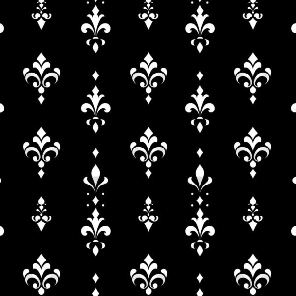 Geometric Fleur-de-Lis Pattern Reusable Stencil – Plastic Template for Painting on Walls, Wood, Fabric, and DIY Crafts - Image 2