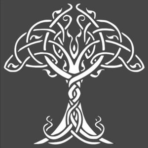 Stencil Big Celtic Tree of Life, Plastic Reusable