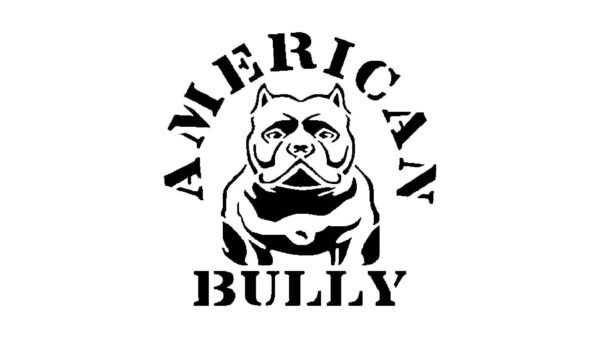 Generic American Bully Dog Stencil, Reusable, Durable Mylar, 5.5x5.5 Inches, for Dog-Themed Crafts and Decor, White