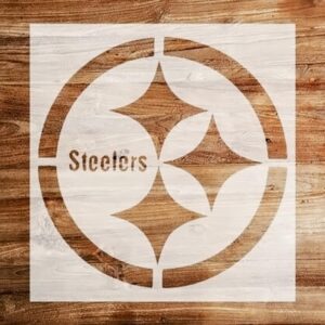 Steelers Themed Stencil - Custom Craft Template for Painting on Walls, Furniture, Fabrics & More - Durable, Reusable DIY Art