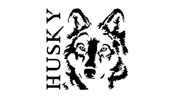 Generic Husky Dog Stencil, Reusable Plastic Template, 5.5x5.5 Inch, Durable for Animal Crafts and Home Decor, White