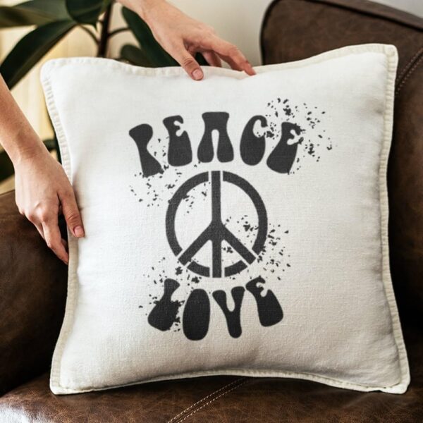 Peace Sign Stencil #1 – Reusable 10mil Thick Plastic Sheet () for DIY Crafts, Painting, Wall Art, and Drawing Projects - Image 6