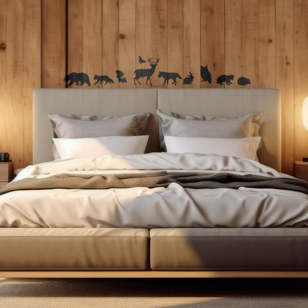 Wild Animals Stencil – Bear, Owl & Fox – Reusable Stencil for Painting on Walls, Wood, Glass & DIY Crafts - Image 7