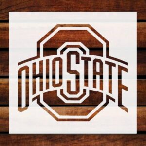 Oh St Buckeyes 11" x 8.5" Custom Stencil Arts and Crafts Scrapbooking Painting on The Wall Wood Glass Reusable Stencil STENCILAIR