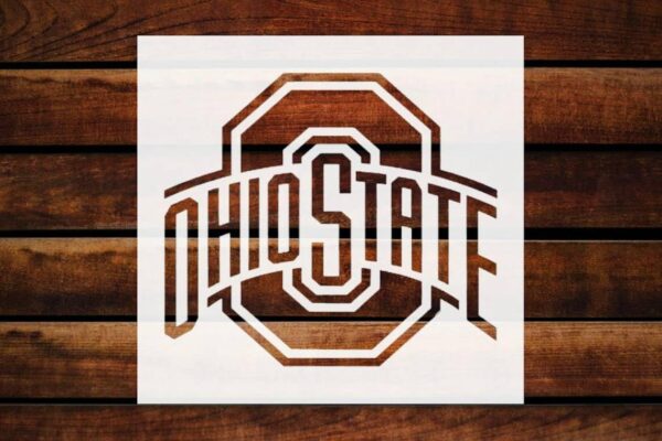 Oh St Buckeyes 11" x 8.5" Custom Stencil Arts and Crafts Scrapbooking Painting on The Wall Wood Glass Reusable Stencil STENCILAIR