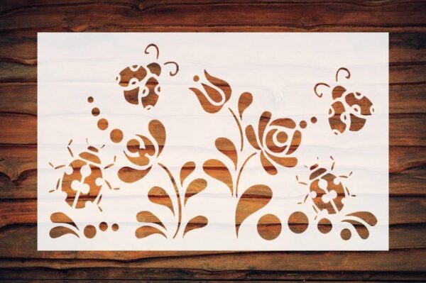 Enchanting Ladybug Stencil Kit for Imaginative Drawing Fun Create Magical Art and Designs