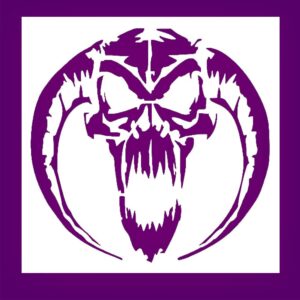 Ram Skull Stencil – Reusable Demon Horned Skull Template for Gothic Art, Horror Decor, Metal Crafts, Halloween & Fantasy DIY Projects