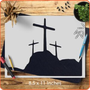 Crosses Stencil Template for Outdoor Yard Signs - Large - Durable Stencils for Painting on Wood & Walls, DIY Religious Art