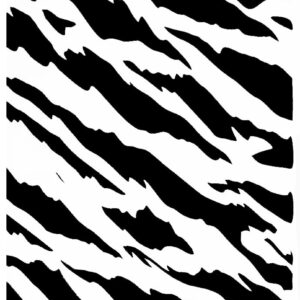 Tiger Stripes Large Logo Stencil Template - Reusable 10mm Mylar - for Arts, Crafts, Airbrush, Painting, and Scrapbooking - Crafting Tool with Clear Flexibility