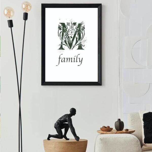 Floral Monogram “M” Stencil – Reusable Decorative Alphabet Template for Painting on Wood, Paper, Fabric, Walls, Signs & DIY Personalized Crafts - Image 5