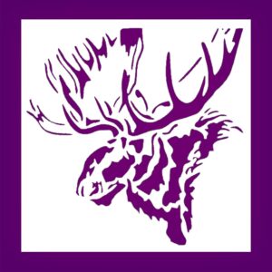Big Moose Stencil – Reusable Plastic Wildlife Template for DIY Crafts, Painting, Rustic Wall Art & Scrapbooking