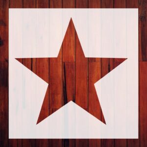 Create Stellar DIY Projects with Our Star Stencil Template - Reusable, Laser-Cut Mylar for Wall Decor, Furniture, and Crafts