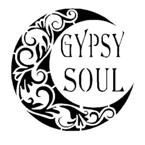 Generic Gypsy Soul Stencil, 5.5x5.5 Inch, Reusable Plastic, Bohemian Crafting and Home Decor, DIY Projects, White