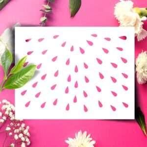 Watermelon Seeds Stencil Template - Reusable for Painting on Walls, Wood, DIY Arts and Crafts Projects - LIONX
