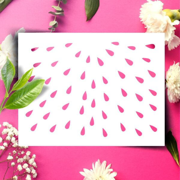Watermelon Seeds Stencil Template - Reusable for Painting on Walls, Wood, DIY Arts and Crafts Projects - LIONX
