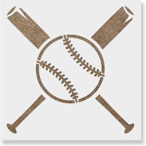 DIY Baseball and Bats Crafts Made Easy with Reusable Stencil - Laser Cut for Precision and Durability LIONX