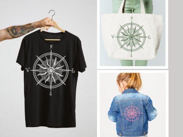 Nautical Compass Rose Stencil 12-Inch - Reusable DIY Crafts, Laser-Cut Mylar for Wall Decor, Signs & More - Image 5