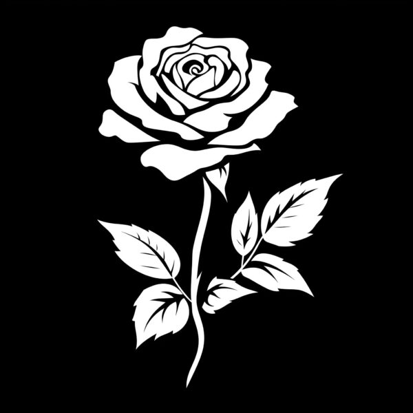 Rose Flower Reusable Stencil - Perfect for DIY Painting on Walls, Wood, Fabric - Image 2