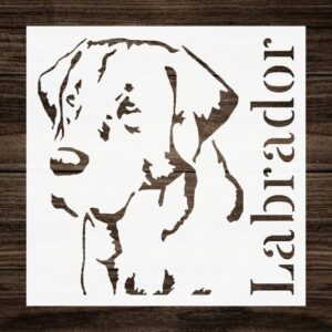 Labrador Dog Stencil – Reusable Labrador Retriever Face Template for DIY Pet Signs, Rustic Wall Art, Journals, Gifts & Dog Lover Crafts