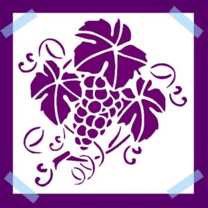 Grape Leaf Stencil for Painting, Reusable Mylar Plastic, , DIY Craft & Airbrush Template