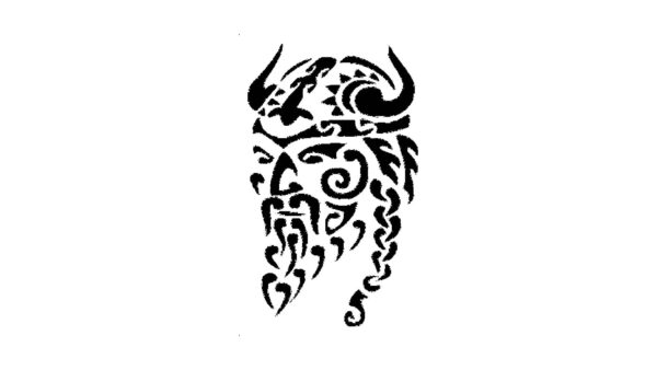 Generic Viking Stencil, Reusable Plastic Template, 5x8 Inch, Durable for Historical Crafts and Nordic Decor, White
