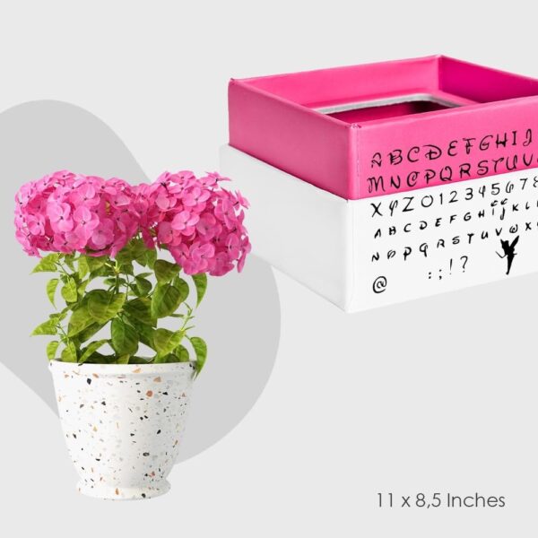 Cartoon Alphabet Font Stencil – Reusable Uppercase and Lowercase Lettering Template with Fairy Design for Painting, Journaling, Scrapbooking, and DIY Crafts - Image 2