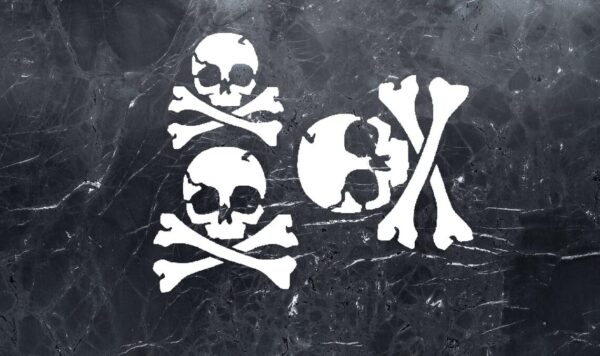 Reusable Sturdy Stencil Set - Skull Crossbones 3", 2.5", 2" - DIY Supplies for Art, Drawing, Painting, Scrapbooking, Airbrushing, Decorating Rooms - Clear Plastic - Image 4