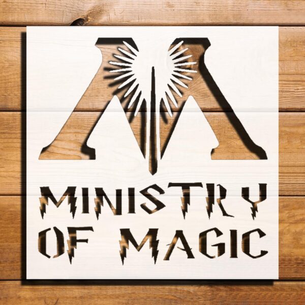 Magic Uppercase M Stencil for Painting on Walls, Wood, and Canvas - Reusable Plastic Template for DIY Crafts and Decor - 5.5x5.5 inch
