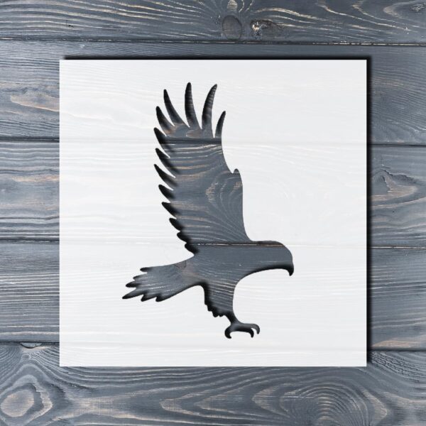 Eagle Stencil – Reusable Flying Bird Silhouette Template for DIY Crafts, Patriotic Wall Art, Rustic Decor, and Wildlife Painting Projects - Image 4