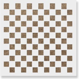 Checker Pattern Stencil - Reusable Stencils for Painting & DIY Crafts - Mylar Material for Decorations, Walls, Furniture, Clothing & More LIONX