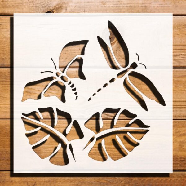 Butterfly Stencil for Painting, Plastic Reusable 5.5x5.5 inch – Ideal for Nature-Inspired Crafts, DIY Projects, and Home Decor