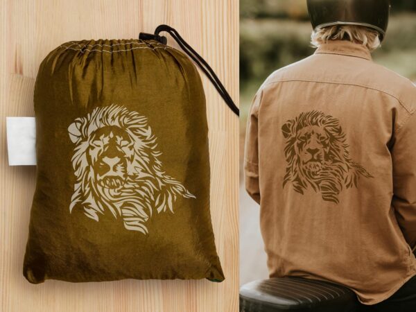 Lion Head Stencil – Reusable Tribal-Style Animal Template for Wall Art, T-Shirts, Safari Decor, DIY Crafts – Plastic Laser-Cut Stencil Sheet - Image 4