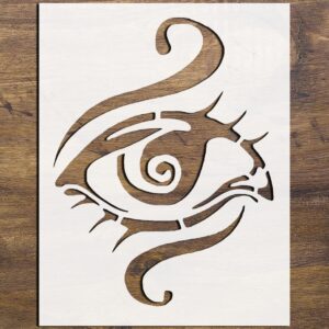 3rd Eye Chakra Yoga Stencil – Reusable Sacred Symbol Template for Painting, Drawing, Spiritual Crafts, and Meditation Art