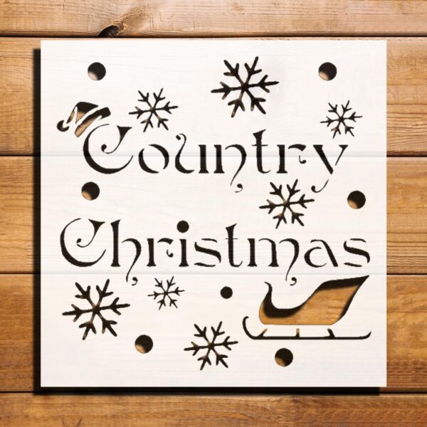 Christmas Snowflakes Stencil for Painting – Plastic Reusable 5.5x5.5 inch