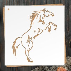 Rearing Horse Stencil – Reusable Equestrian Template for DIY Rustic Wall Art, Farmhouse Signs, Western Decor & Country Crafts