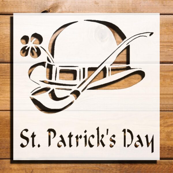 St. Patrick's Day Stencil for Painting – Plastic Reusable 5.5" L x 5.5" W