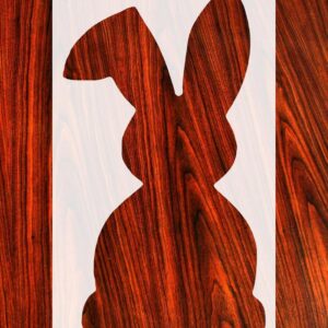Reusable Sturdy Stencil - Easter Bunny Rabbit - 8.5" x 11" Cut Stencil Sheet for Arts and Crafts, Scrapbooking, Airbrush Painting, Drawing