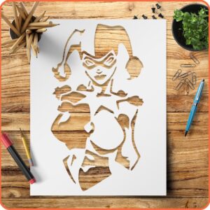 Vintage Comic Stencil Template - Reusable for Painting on Walls, Wood, DIY Arts and Crafts Projects - LIONX